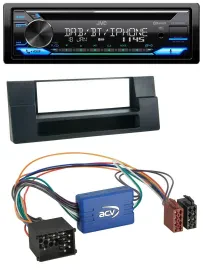 JVC Bluetooth MP3 USB DAB CD Autoradio für BMW 5er E39 X5 E53 Ablagefach Aktivsy