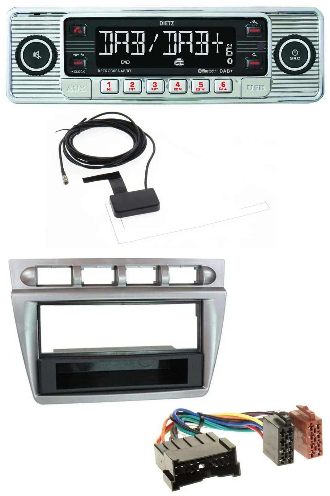 Dietz Bluetooth USB MP3 DAB Autoradio für Kia Picanto (2004-2007)