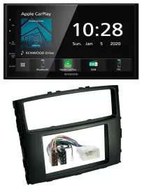 Kenwood Bluetooth MP3 DAB USB 2DIN Autoradio für Mitsubishi Pajero 2006-2014