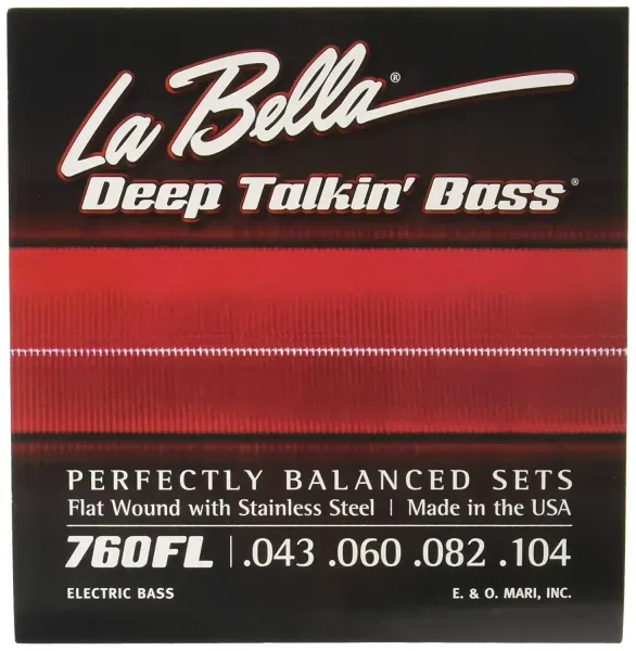 LaBella 760FL Flat Wound Bass Strings Set 43/104