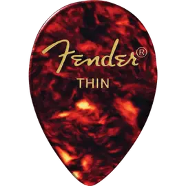 Медиаторы Fender 358 Shape Picks, Tortoise Shell, Thin, 12 Count