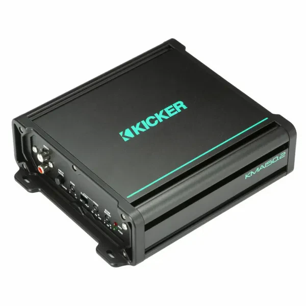 Kicker 48KMA1502 KM Series 150W RMS 2-Channel 2-ohm Class-D Marine Amplifier