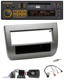 Автомагнитола Pioneer DAB, USB, Bluetooth для Lancia Y (843) 2005–2011, антрацит