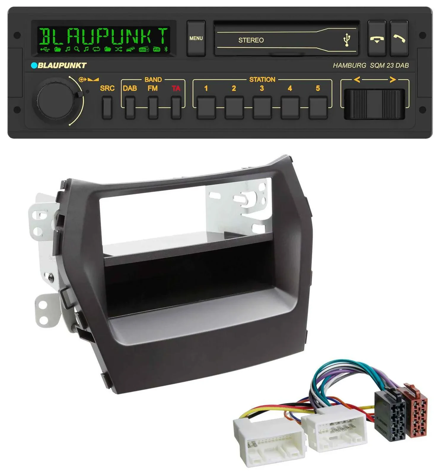 Blaupunkt USB DAB Bluetooth MP3 Autoradio für Hyundai Santa Fe (ab 2012)