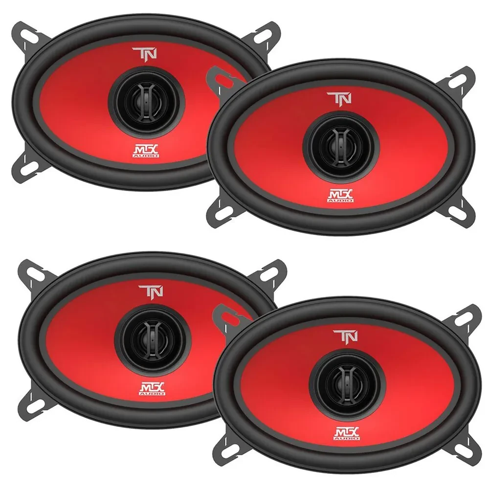 (2-Pairs) MTX Terminator46 | 160W RMS 4x6” 2-way Coaxial Speakers