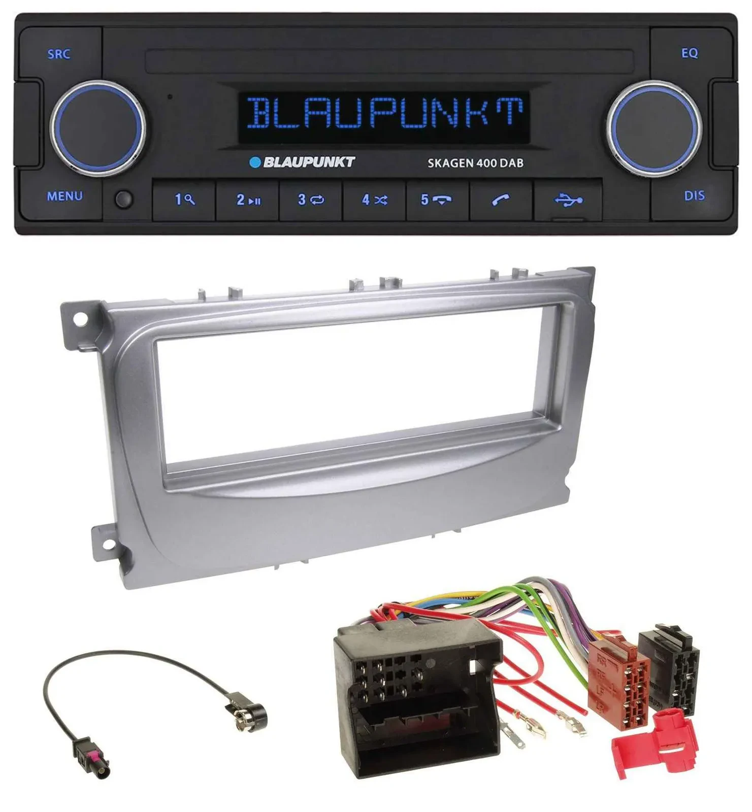 Blaupunkt DAB USB Bluetooth MP3 Autoradio für Ford S-Max Mondeo 07-14 silber