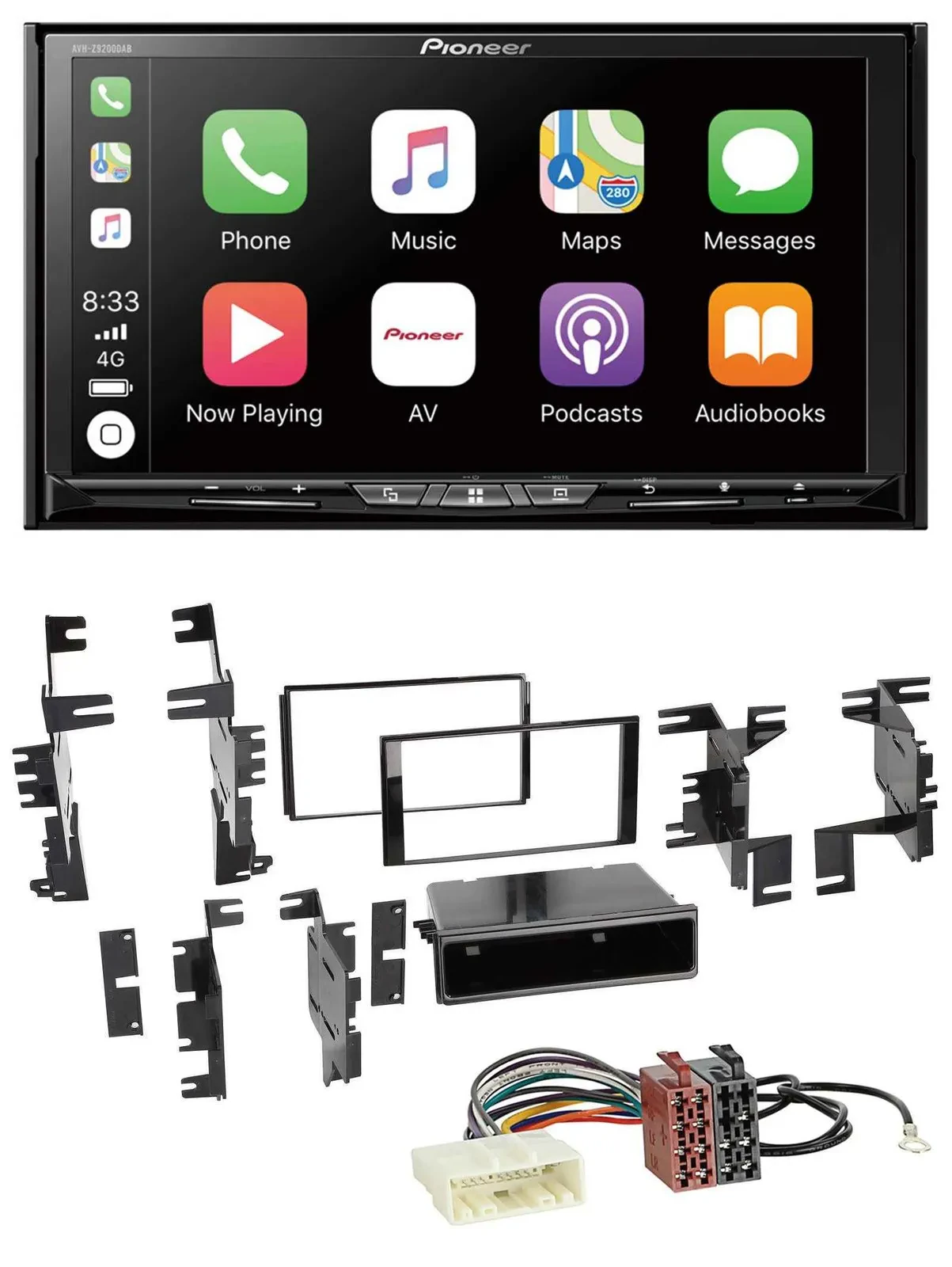 Pioneer 2DIN MP3 USB DAB DVD Bluetooth Autoradio für Nissan Quest Rogue Titan ab