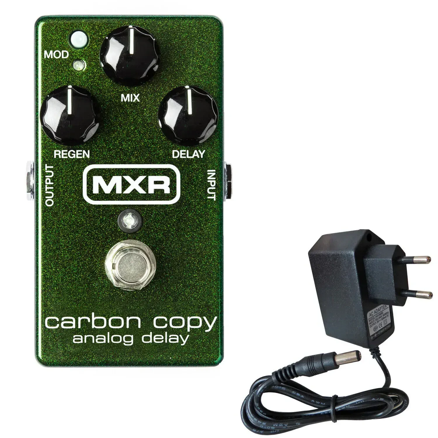 Педаль эффектов для электрогитары MXR M169 Carbon Copy Analog Delay с блоком питания