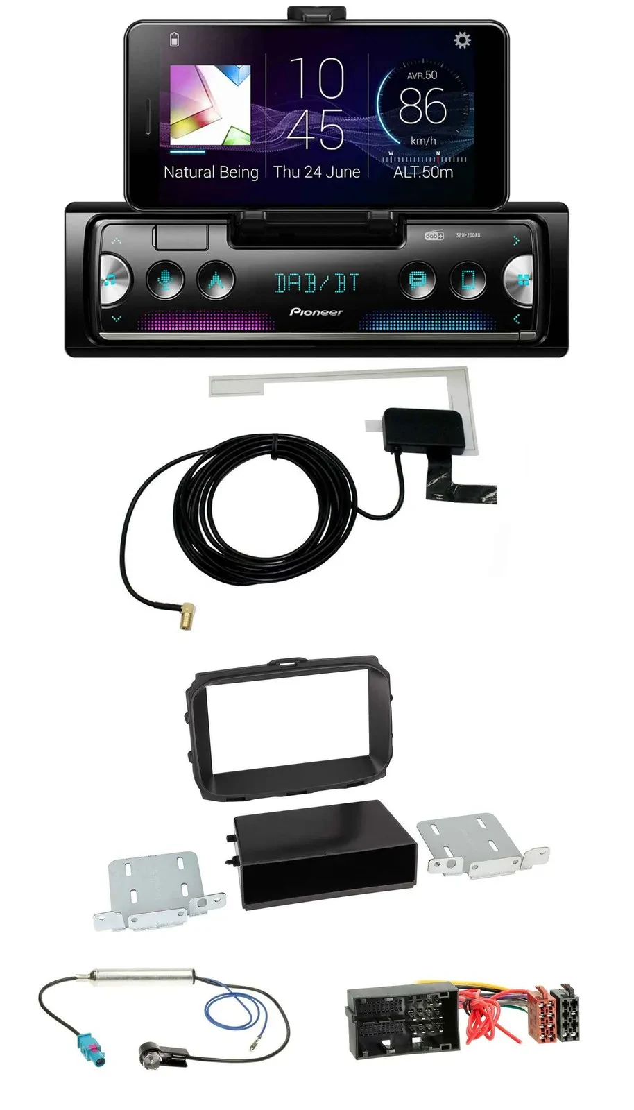 Pioneer DAB Bluetooth MP3 USB Autoradio für Alfa Romeo Giulietta 940 Facelift ab