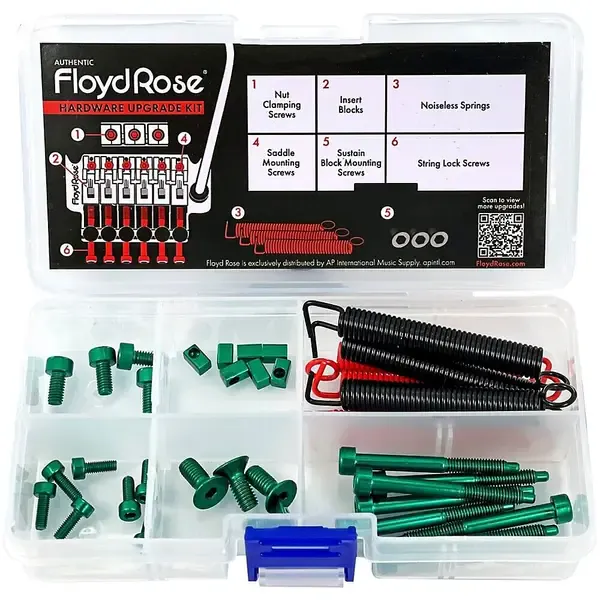 Floyd Rose Stainless Steel Hardware Upgrade Kit Green