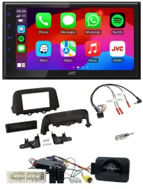 JVC Bluetooth USB Lenkrad 2DIN DAB Autoradio für Hyundai Kona ab 2013