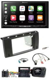 Pioneer 2DIN Lenkrad USB DAB DVD Bluetooth Autoradio für Mercedes SLK 08-11 R171