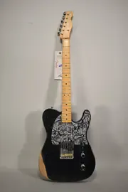 Электрогитара Fender Brad Paisley Esquire Relic Black Sparkle w/Bag Mexico 2020