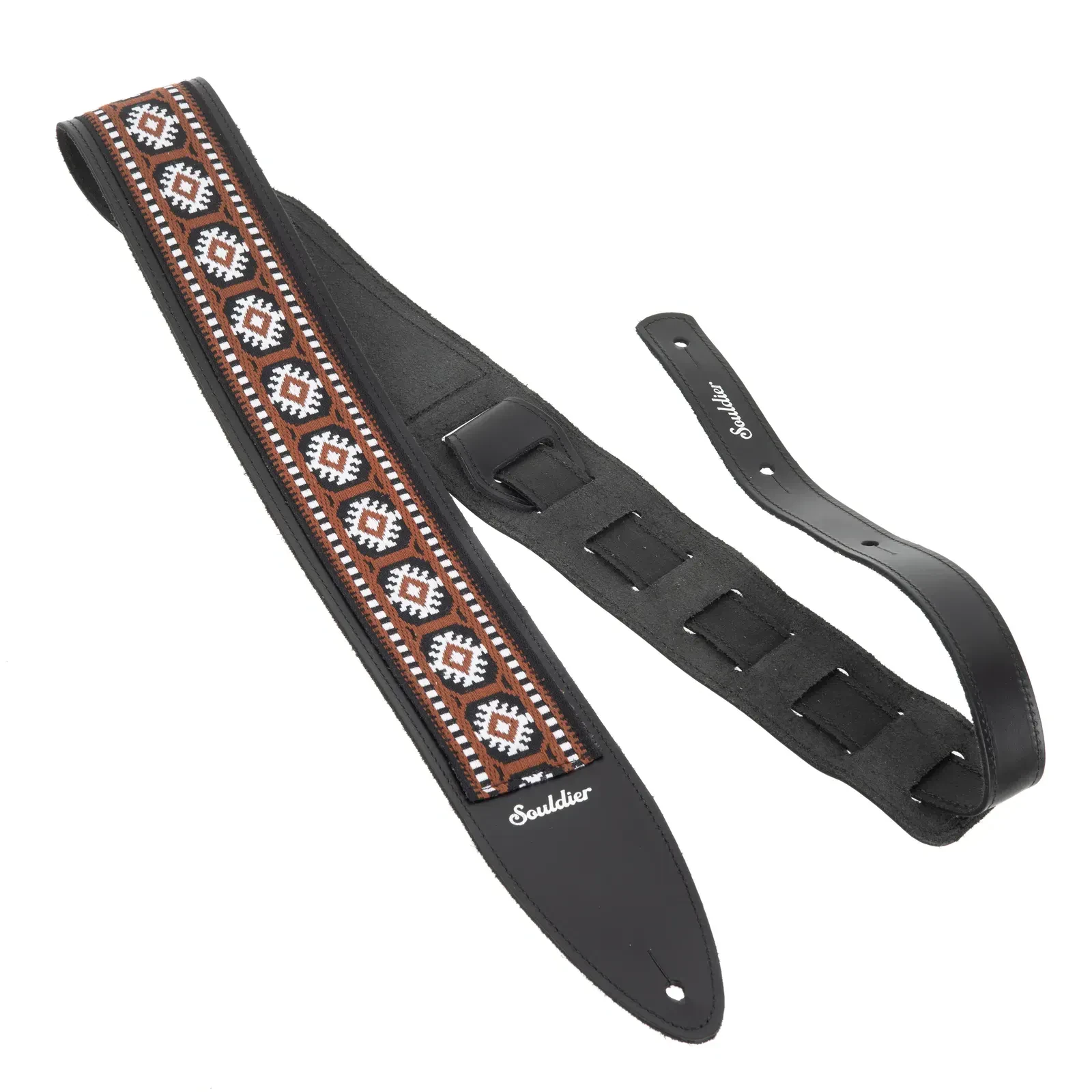 Ремень для гитары Souldier TGS0921BK02BK Torpedo Pillar White Brown