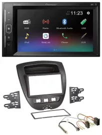 Pioneer DAB MP3 2DIN Bluetooth USB Autoradio für Peugeot 107 Citroen C1 Toyota A