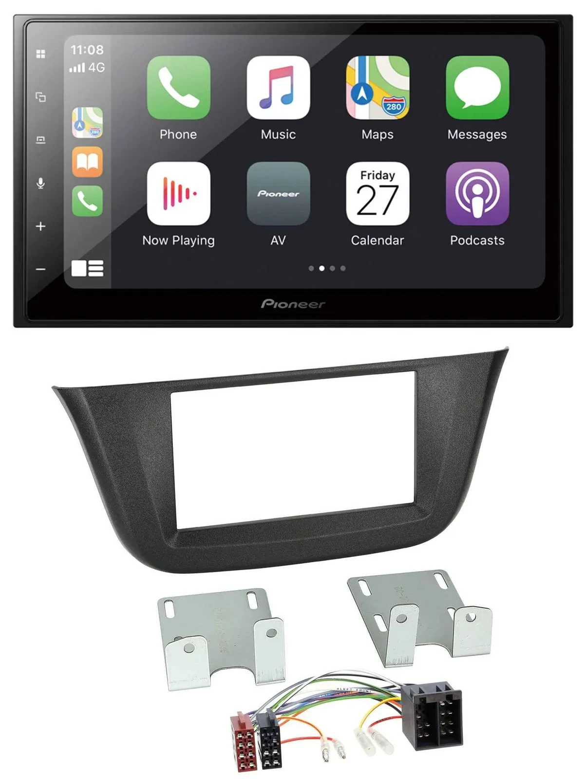 Автомагнитола для Iveco Daily (с 2014) Pioneer 2DIN, Bluetooth, DAB, USB, MP3