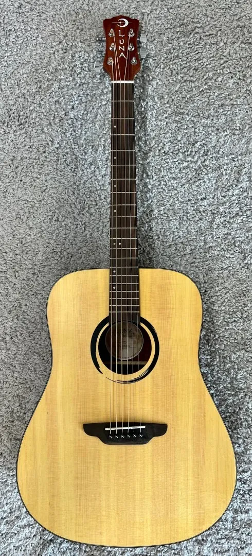 Luna WABI E GC WABI SABI Grand Concert Solid-Top Acoustic-Electric Guitar - DEMO