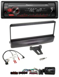 Pioneer DAB 1DIN MP3 Lenkrad USB Autoradio für Ford Mondeo 2000-02 schwarz