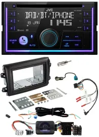 JVC Lenkrad USB 2DIN DAB Bluetooth CD Autoradio für Fiat Ducato Serie 8 ab 2021