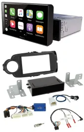 Pioneer Bluetooth Lenkrad DAB USB Autoradio für Toyota Yaris ab 2014 schwarz 28-