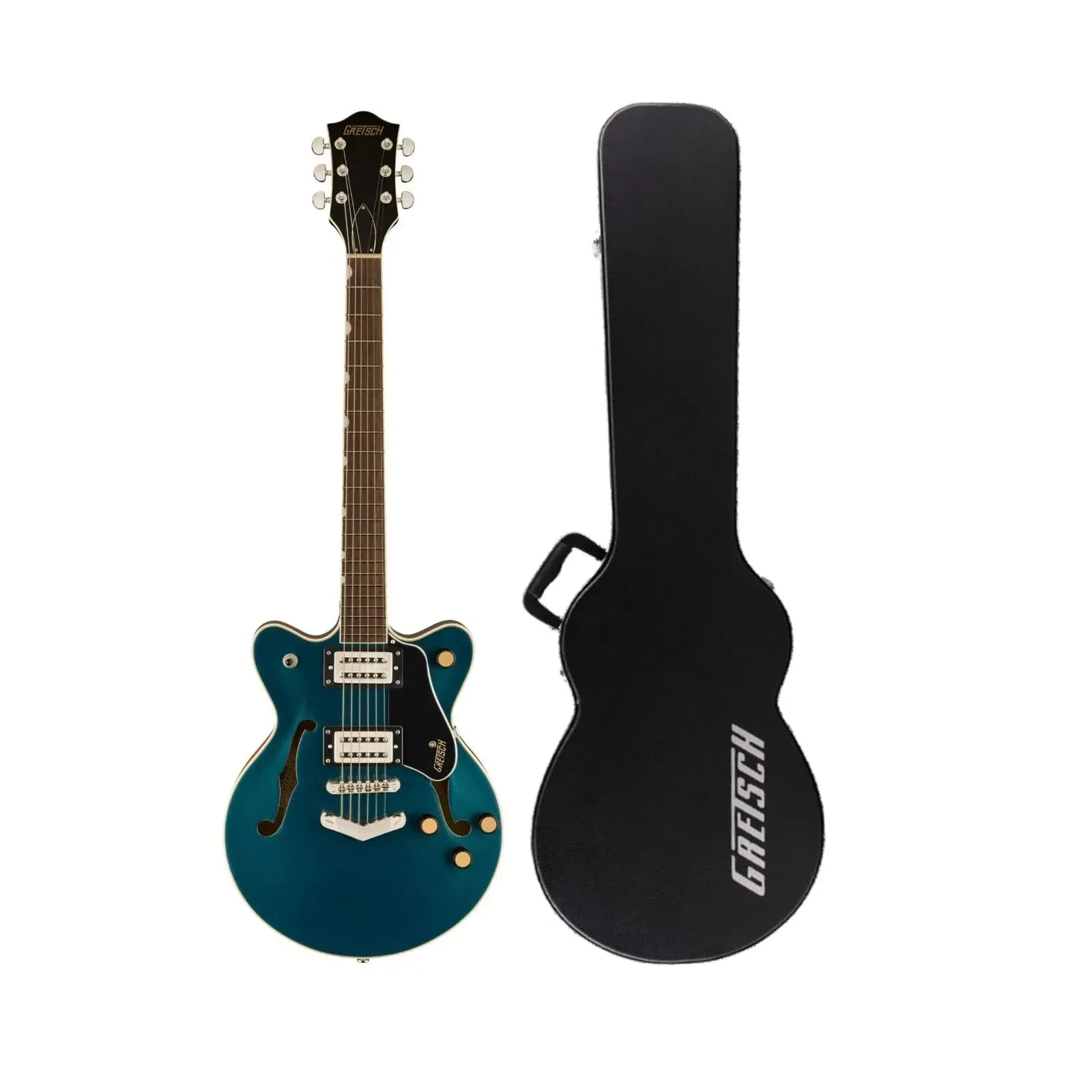 Gretsch G2655 Streamliner Center Block Jr 6 String Guitar Blue with Case