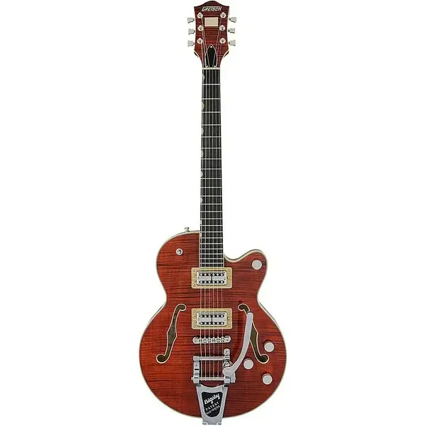 Электрогитара полуакустическая Gretsch G6659TFM Player Edition Broadkaster Jr. Bigsby Semi-Hollow Bourbon