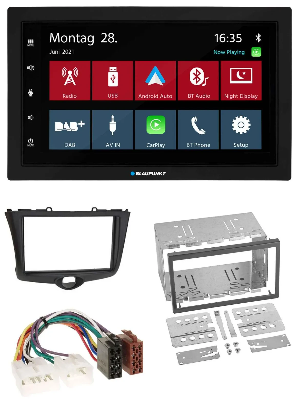 Blaupunkt MP3 Bluetooth DAB 2DIN USB Autoradio für Toyota Yaris (2003-2005)