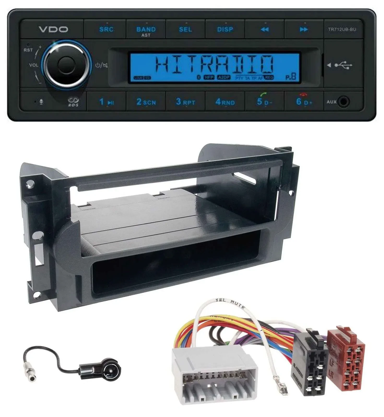 VDO Bluetooth AUX USB MP3 Autoradio für Chrysler PT Cruiser 300C Dodge Jeep Comm