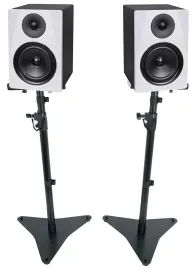 (2) Rockville DPM6W 6.5" 210W Powered Studio Monitor Speakers+Adjustable Stands