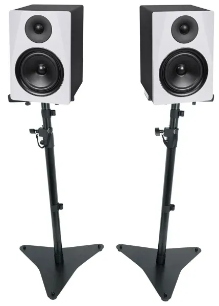 (2) Rockville DPM6W 6.5" 210W Powered Studio Monitor Speakers+Adjustable Stands