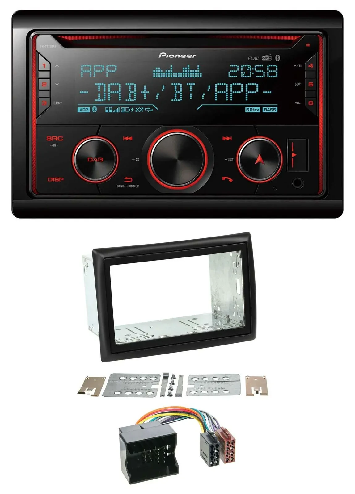 Pioneer 2DIN DAB MP3 Bluetooth USB CD Autoradio für Renault Megane 2009-2010