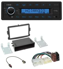 VDO AUX 1DIN MP3 USB Autoradio für Dacia Dokker, Duster, Lodgy