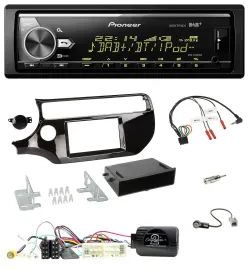 Pioneer Bluetooth USB DAB Lenkrad Autoradio für Kia Rio UB Facelift 2017-2023 pi