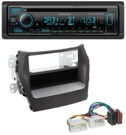 Kenwood Bluetooth DAB CD MP3 USB Autoradio für Hyundai Santa Fe (ab 2012)