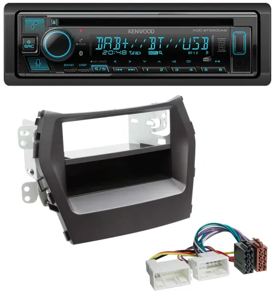 Kenwood Bluetooth DAB CD MP3 USB Autoradio für Hyundai Santa Fe (ab 2012)