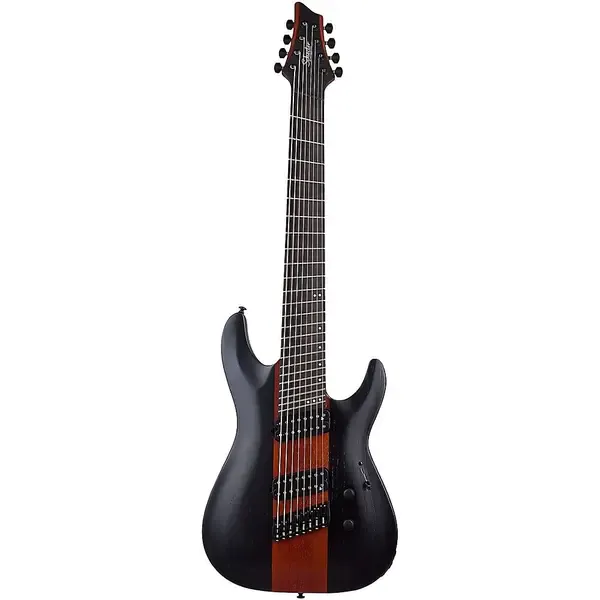 Электрогитара Schecter C-8 Multiscale Rob Scallon Satin Dark Roast