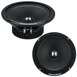 Deaf Bonce Hannibal HM-8E-PLUS 8" 4 Ohm Midrange Car Speakers