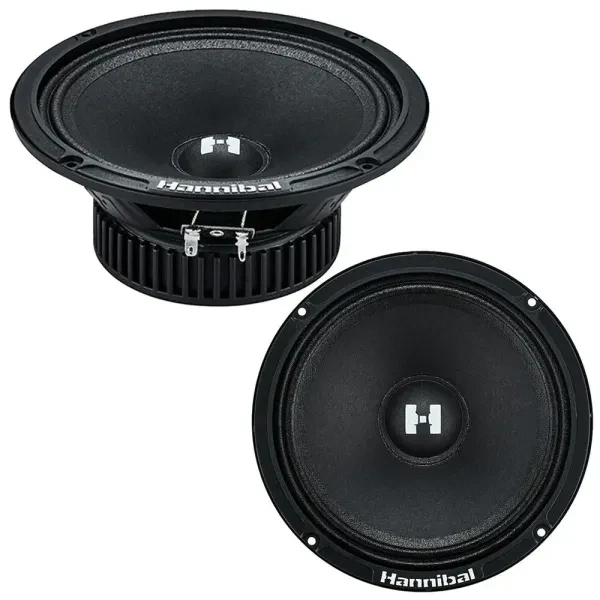 Deaf Bonce Hannibal HM-8E-PLUS 8" 4 Ohm Midrange Car Speakers