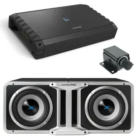 Alpine S2‑SB10V 1200 W Amplifier Bass Knob Package