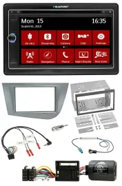 Blaupunkt TMC USB Lenkrad Bluetooth DAB 2DIN Navigation für Seat Leon 2005-2012