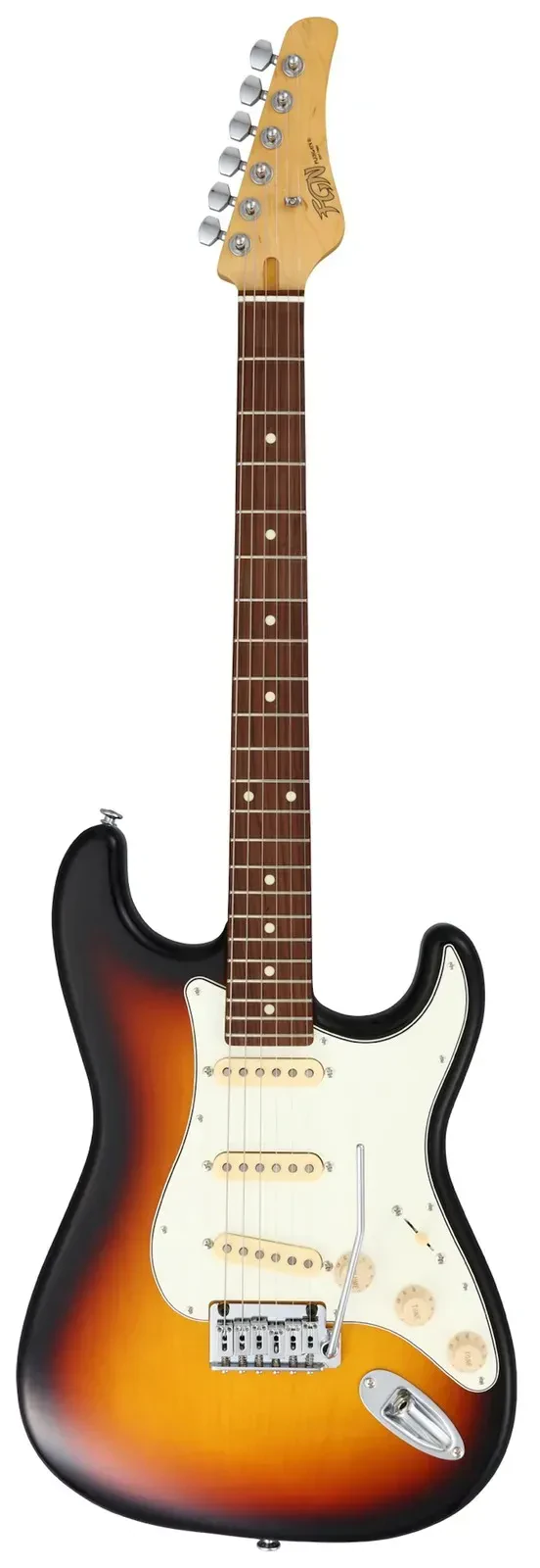 Электрогитара Fgn Boundary ST SSS, 3-Tone Sunburst с чехлом