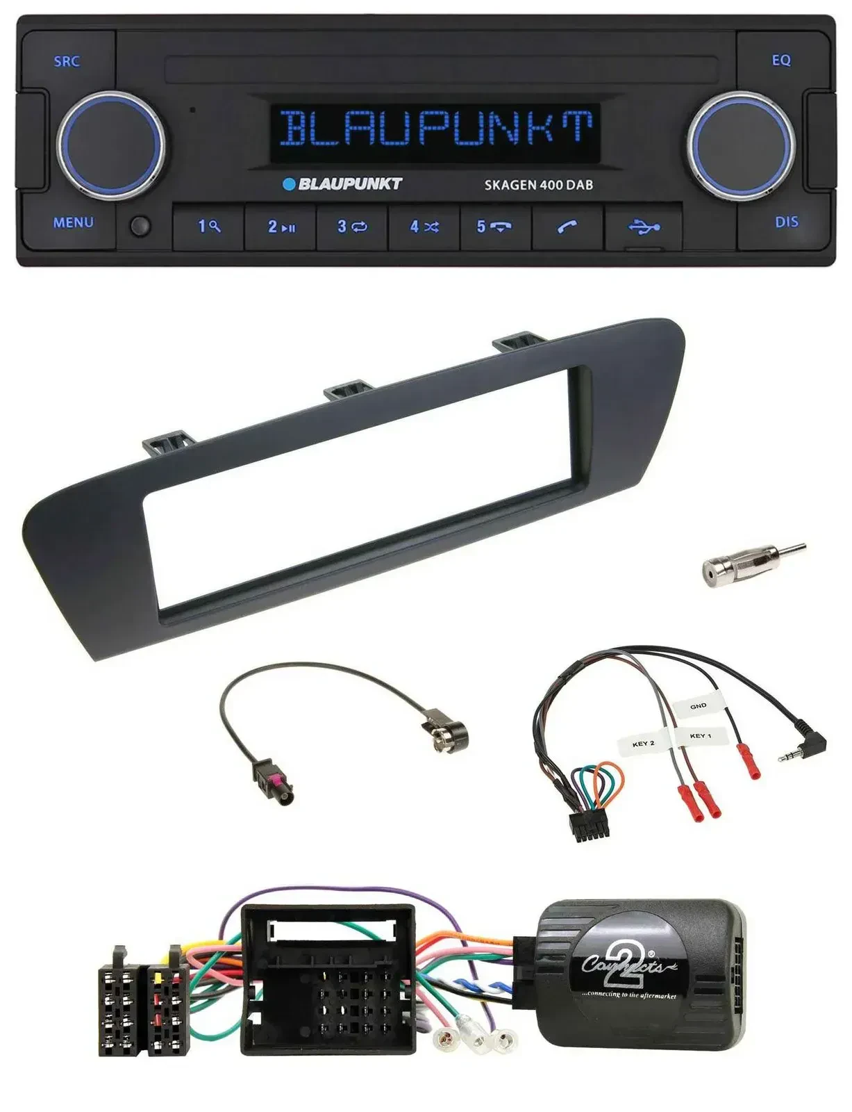 Blaupunkt DAB USB Bluetooth Lenkrad Autoradio für Renault Grand Scenic ab 2009 S