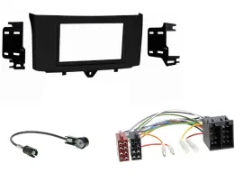 Einbauset Doppel DIN Autoradio für Smart ForTwo 10-15 ISO Profiversion
