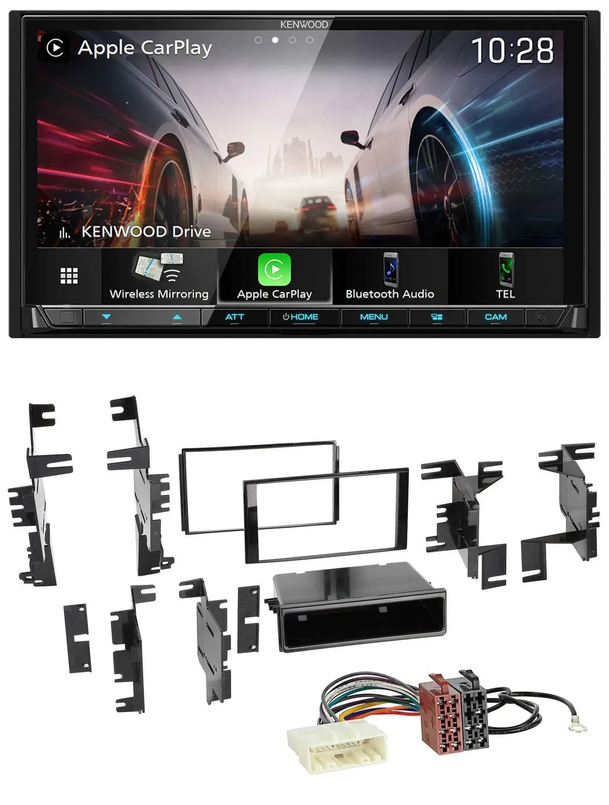 Kenwood MP3 2DIN USB DAB Bluetooth Autoradio für Nissan Cube ab 09 Frontier ab 1