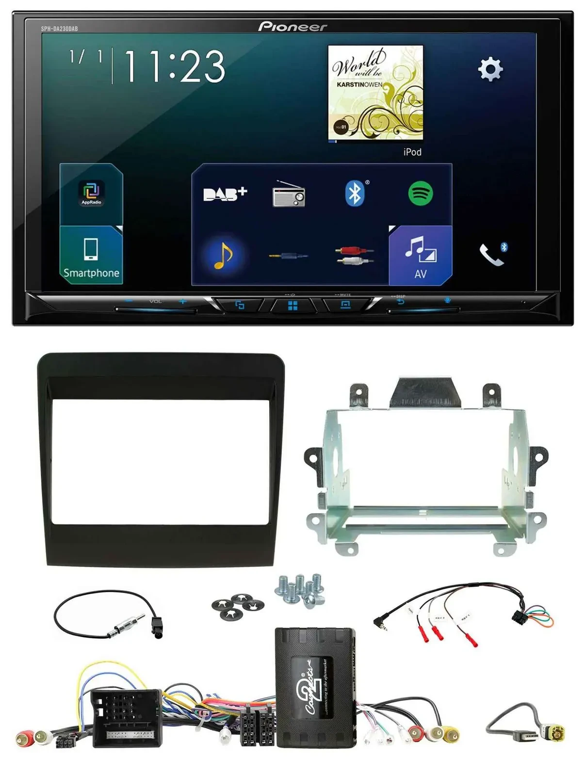 Pioneer Lenkrad Bluetooth USB 2DIN DAB Autoradio für Porsche 911 991 2011-2017 I