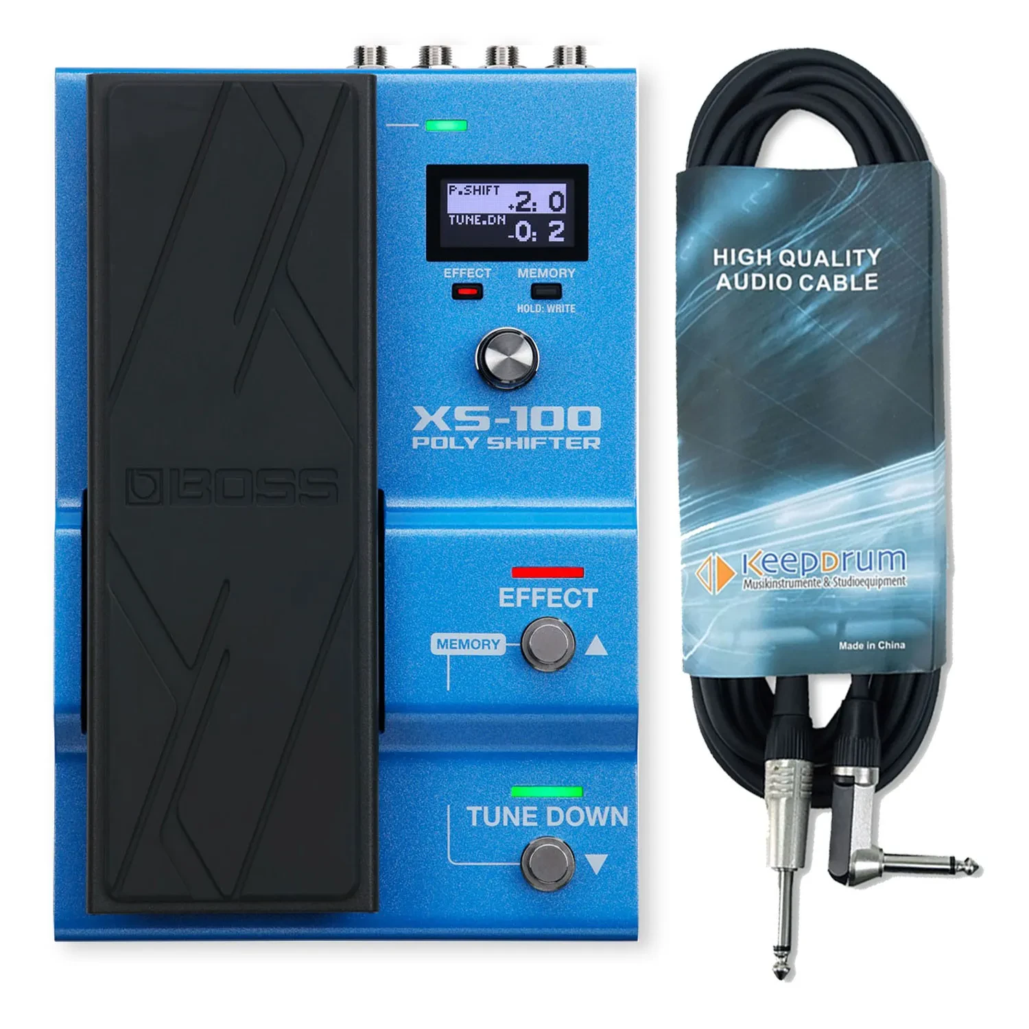 Педаль эффектов для электрогитары BOSS XS-100 Poly Shifter с кабелем