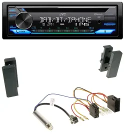 Автомагнитола для Seat Leon/Toledo (1998–2006) JVC Bluetooth, MP3, USB, DAB, CD
