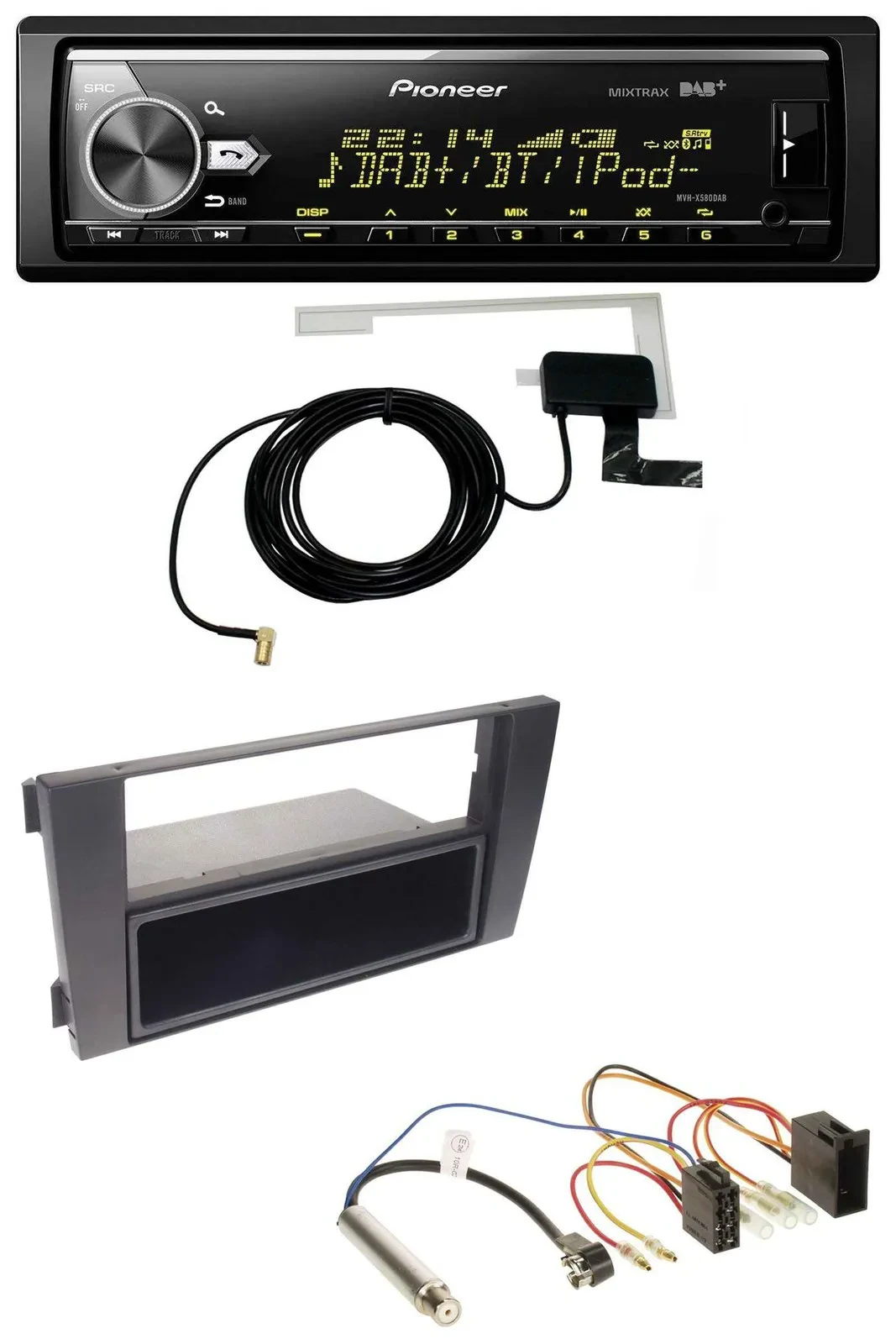 Автомагнитола для Audi A6 C5 2001–2005 Pioneer Bluetooth DAB USB MP3 Symphony ISO