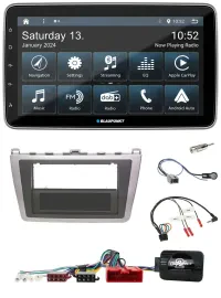 Blaupunkt USB DAB SD Lenkrad Bluetooth Autoradio für Mazda 6 08-12 silber schwar