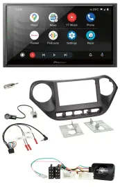 Pioneer USB 2DIN DAB Lenkrad Bluetooth Autoradio für Hyundai i10 ab 2014
